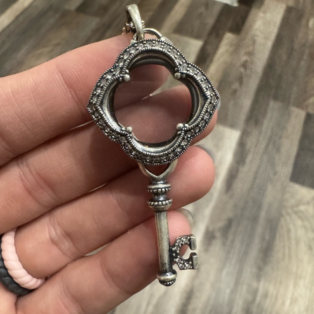 Origami Owl Silver Key locket